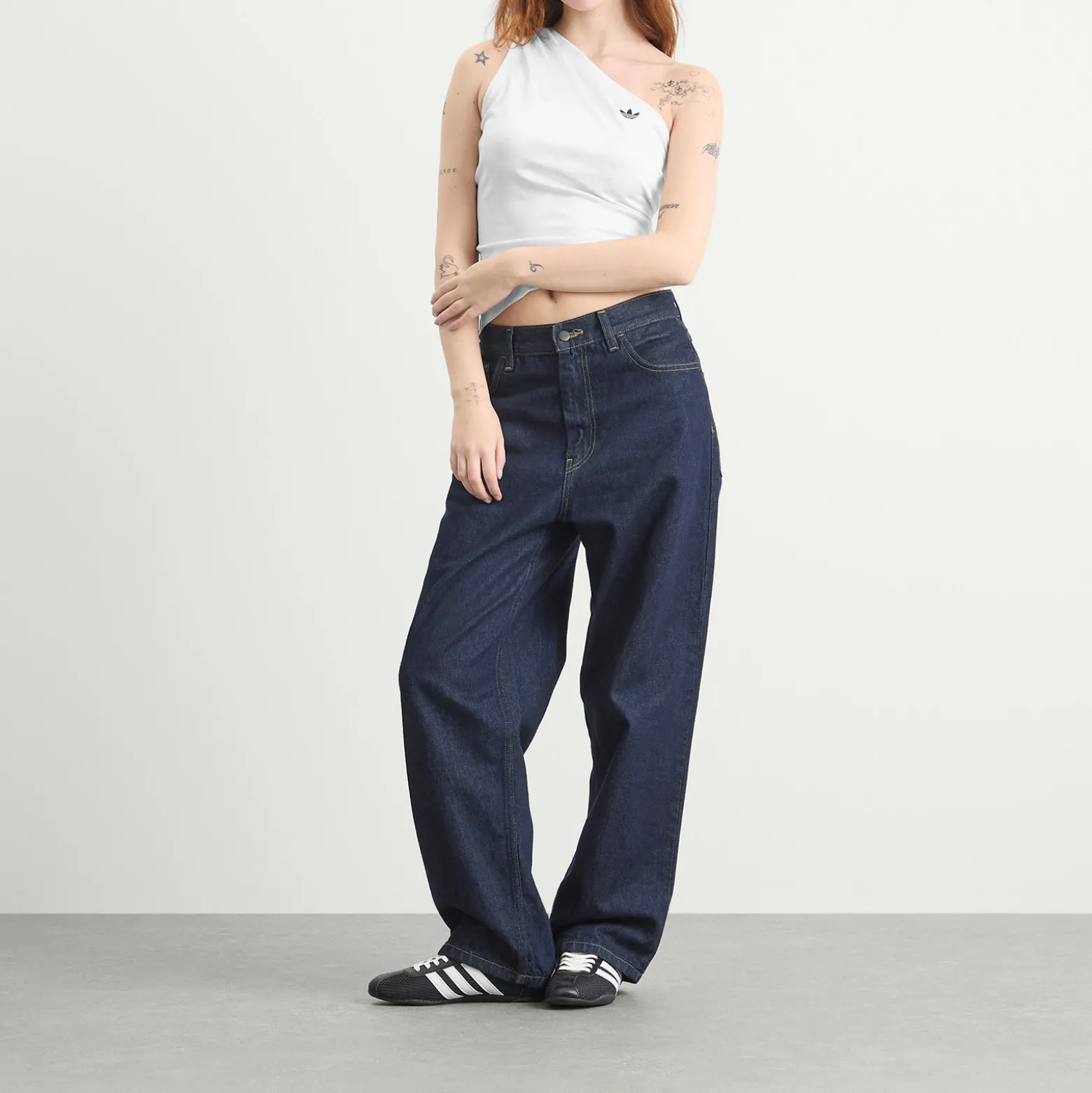 Adidas Ruched Asymmetric Top