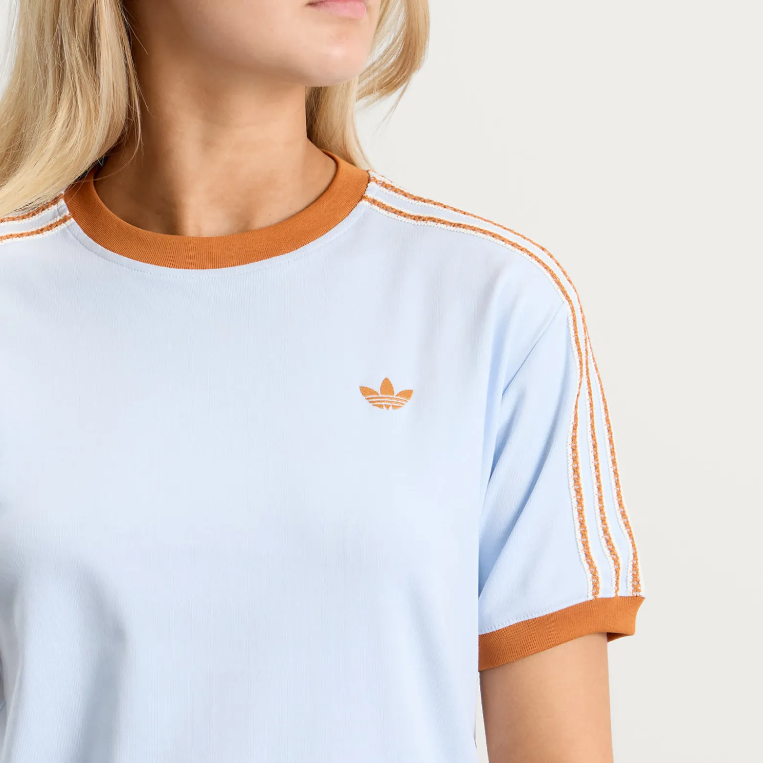 adidas 3S Crochet Stripe T-Shirt