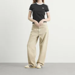 Adidas 3 Stripe Short Sleeve T-Shirt