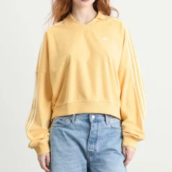 Adidas Terry Towel V Neck Polo Top