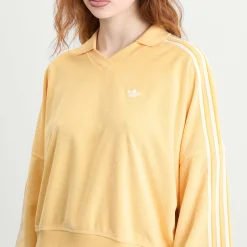 Adidas Terry Towel V Neck Polo Top
