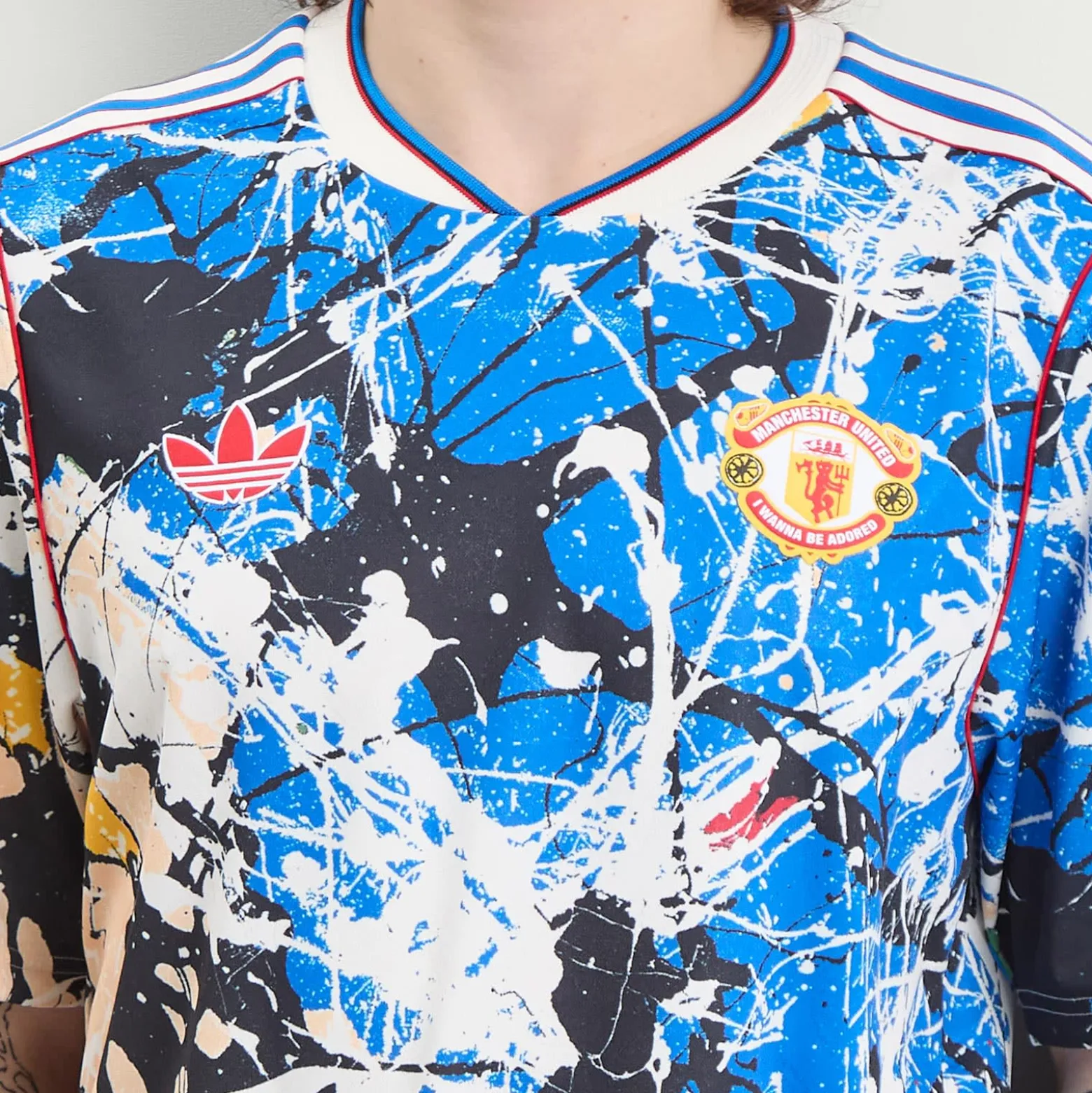 Adidas x Stone Roses Manchester United Jersey Top