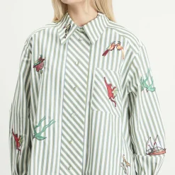 ALÉMAIS Bisou Embroidered Long Sleeve Shirt