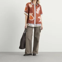 ALÉMAIS Soleil D'Amour Silk Shirt
