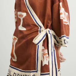 ALÉMAIS Soleil D'Amour Wrap Mini Dress