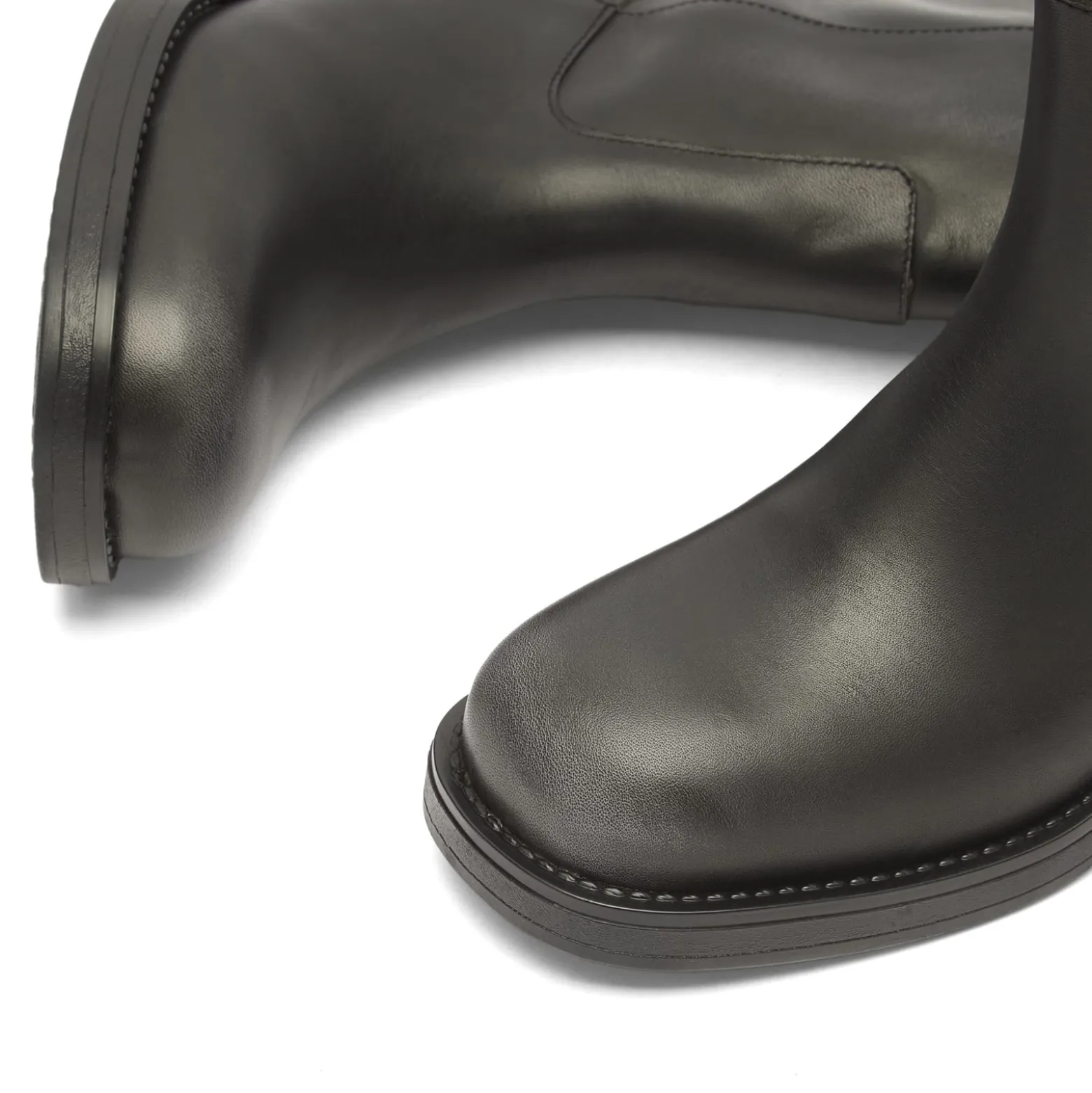 ALOHAS Sajan Black Leather Boots