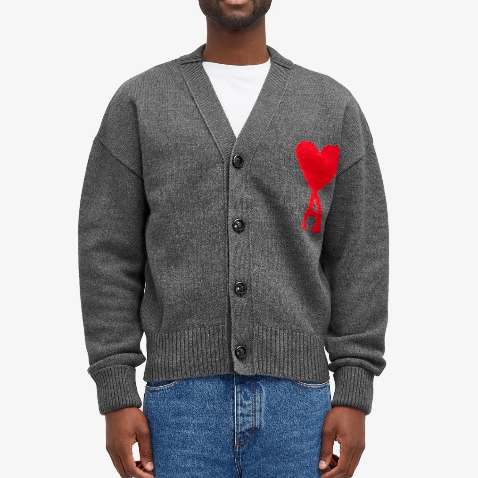 AMI Large A Heart Cardigan