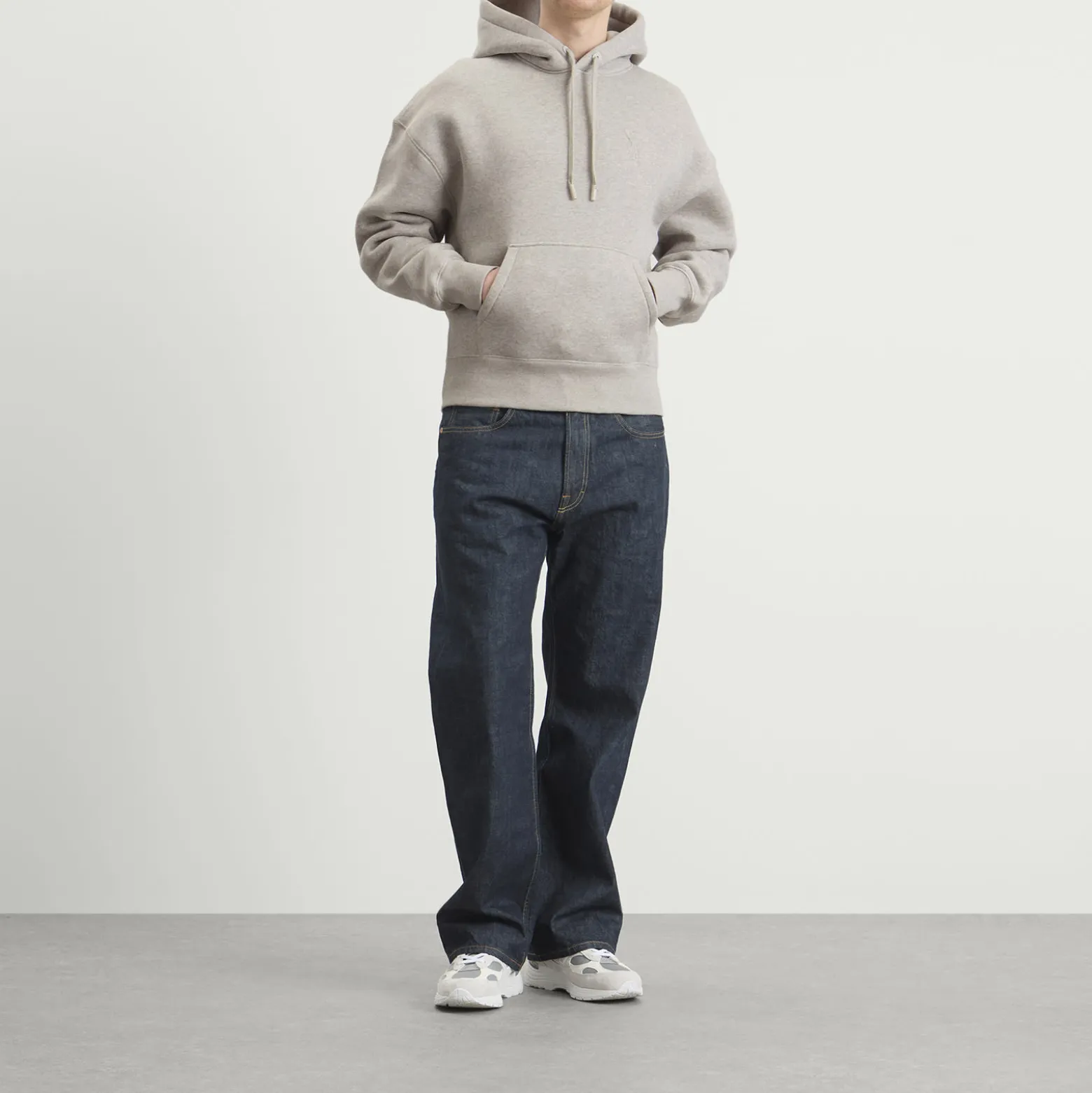 AMI Paris Big Ami De Coeur Embossed Hoodie