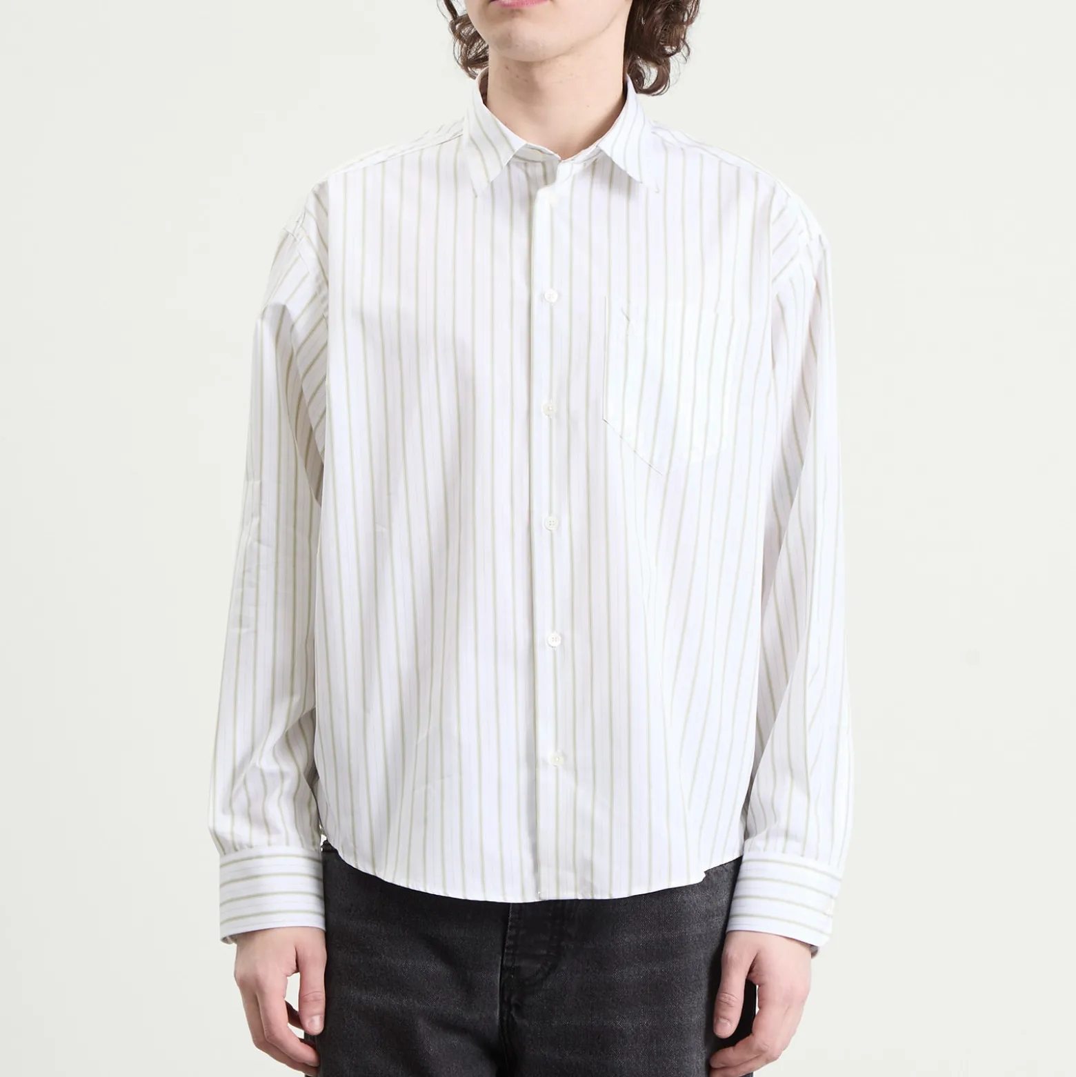 AMI Paris Boxy Long Sleeve Shirt