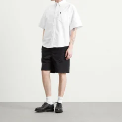 AMI Paris Boxy Short Sleeve Shirt With Embroidered ADC
