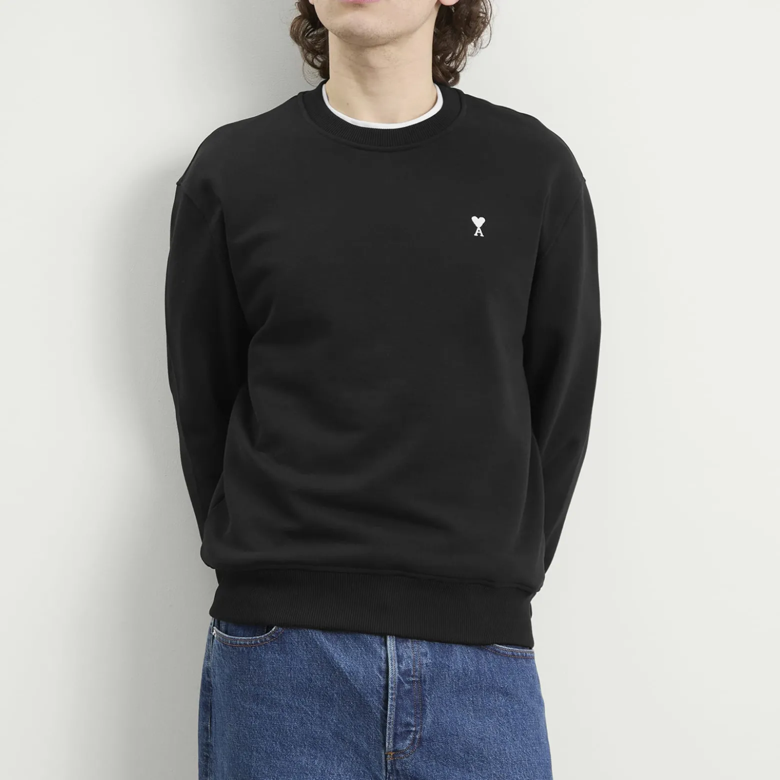 AMI Paris Contrasted Ami De Coeur Sweatshirt