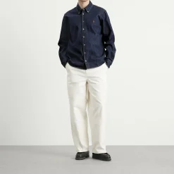 AMI Paris Contrasted Denim Ami De Coeur Shirt
