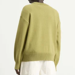 AMI Paris Crewneck Sweater With Contrasted Ami De Coeur