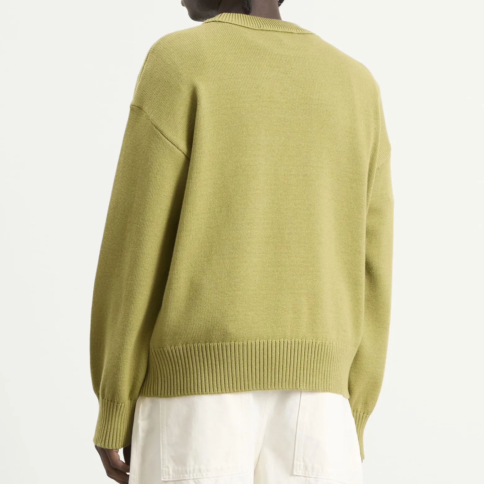 AMI Paris Crewneck Sweater With Contrasted Ami De Coeur