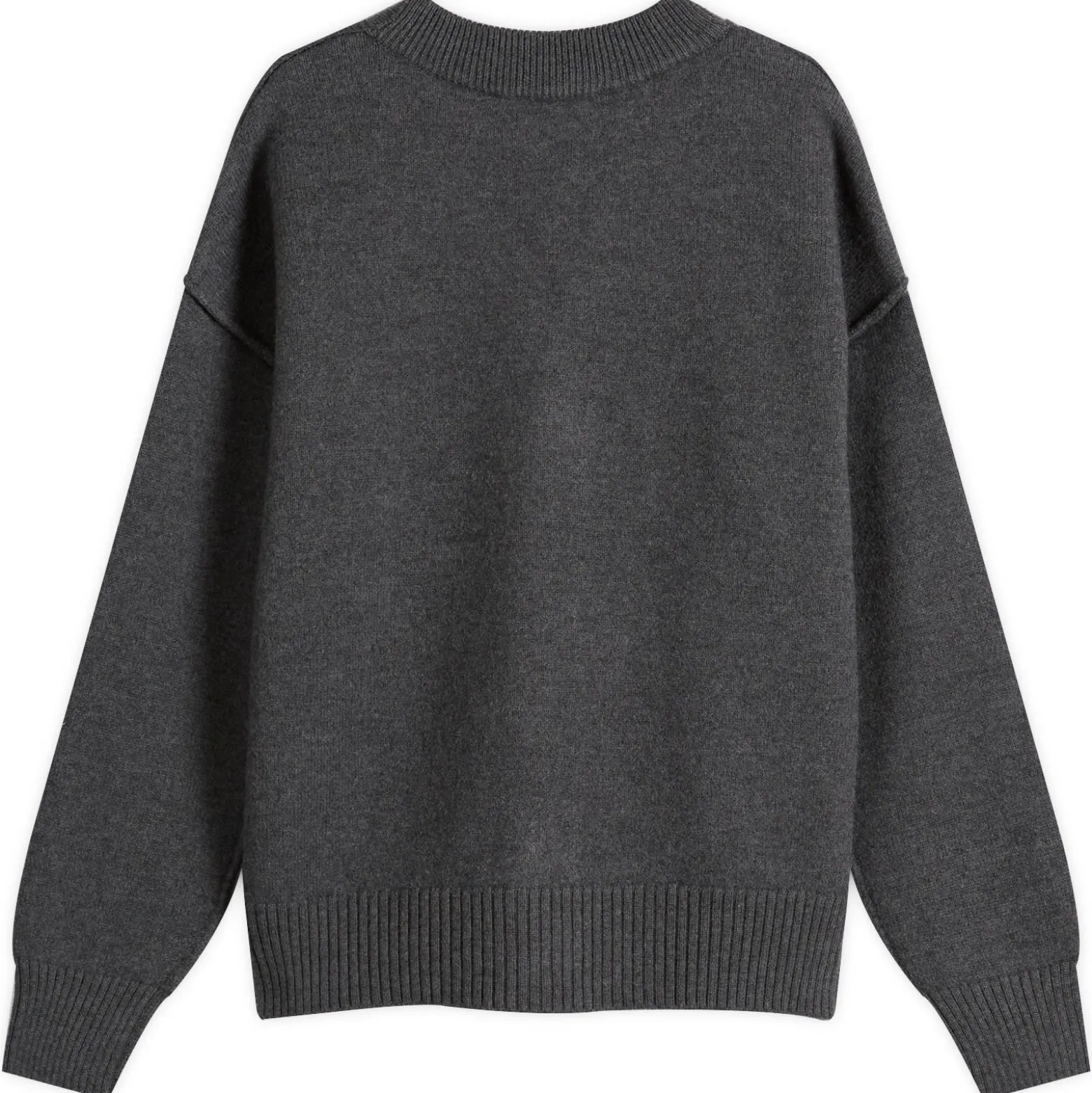 AMI Paris Felted Merino Wool Knit ADC Cardigan