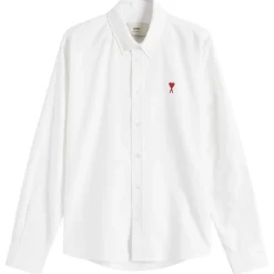 AMI Paris Heart Button Down Oxford Shirt