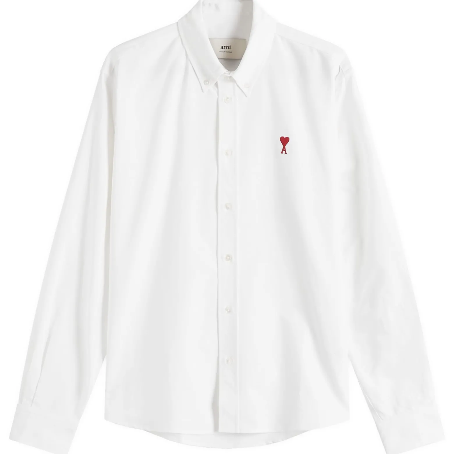 AMI Paris Heart Button Down Oxford Shirt