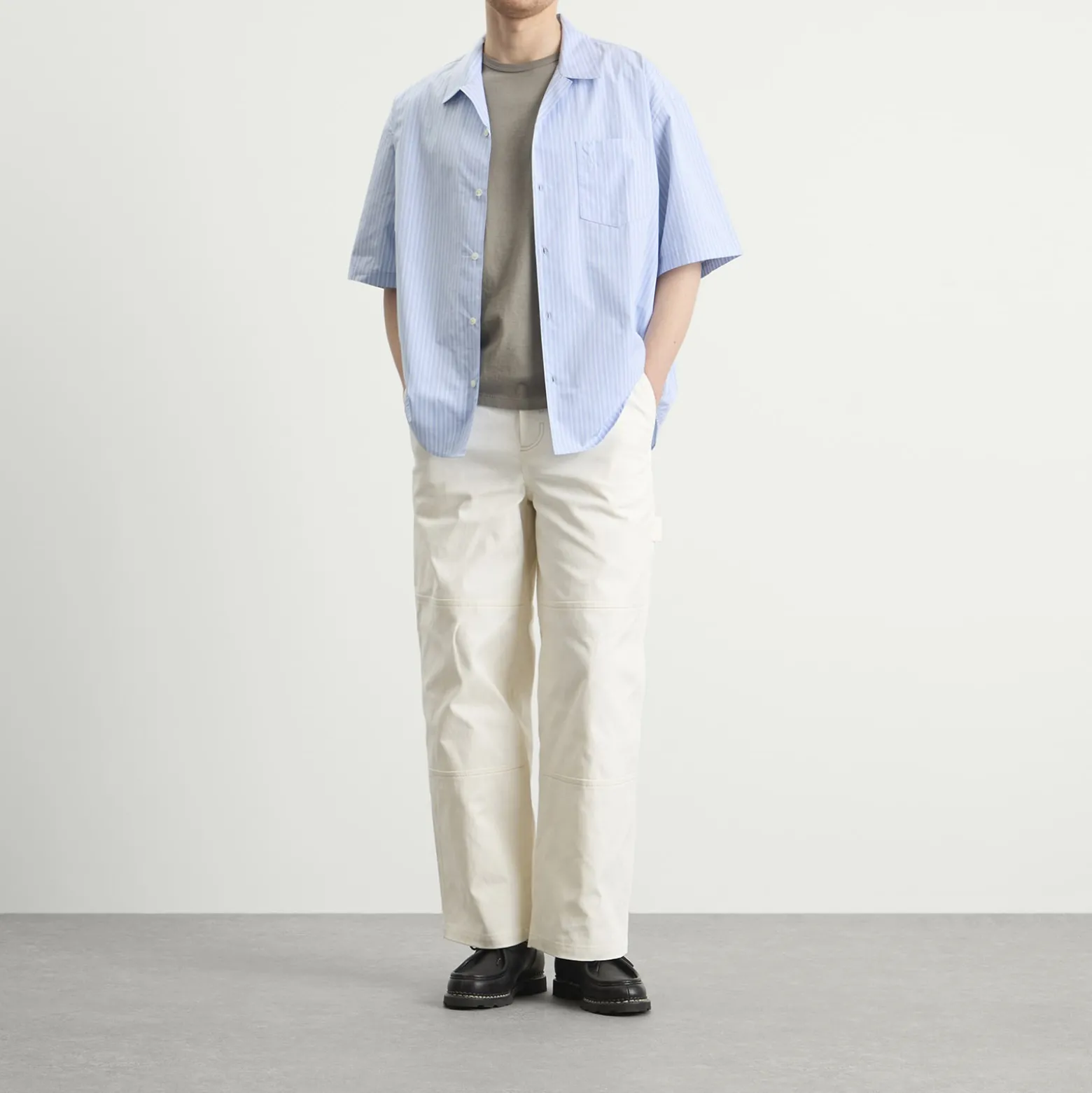 AMI Paris Short Sleeve Boxy Shirt