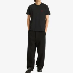 AMI Paris Small Red ADC Classic T-Shirt