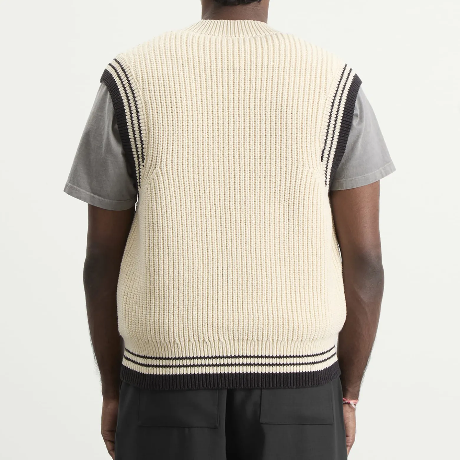 AMI Paris V Neck Sleeveless Sweater