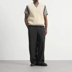 AMI Paris V Neck Sleeveless Sweater