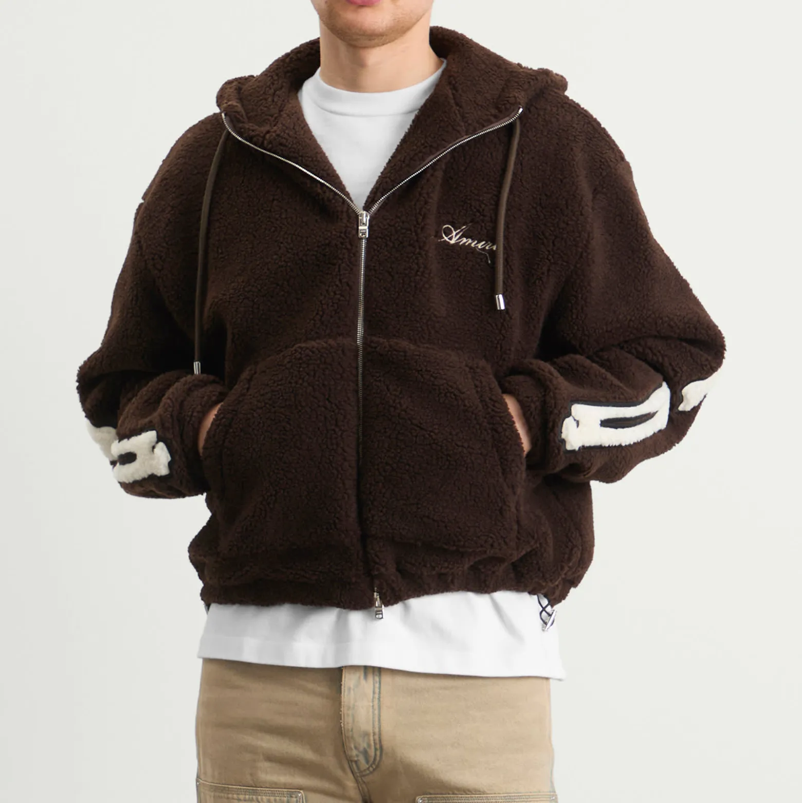 AMIRI Bones Fleece Zip Hoodie