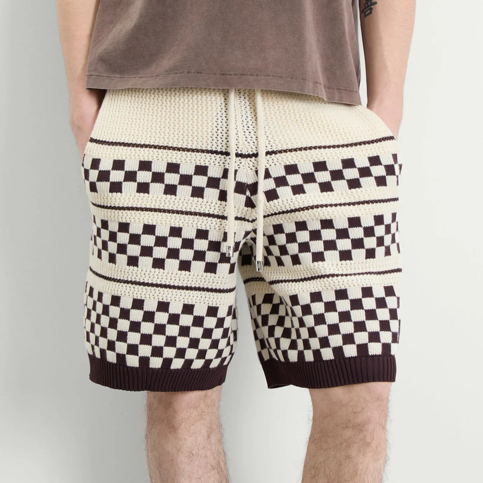 AMIRI Checkered Mesh Shorts
