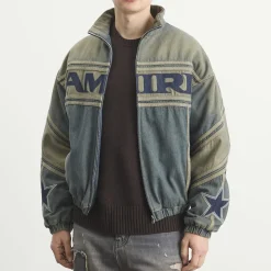 AMIRI Sport Denim Track Jacket