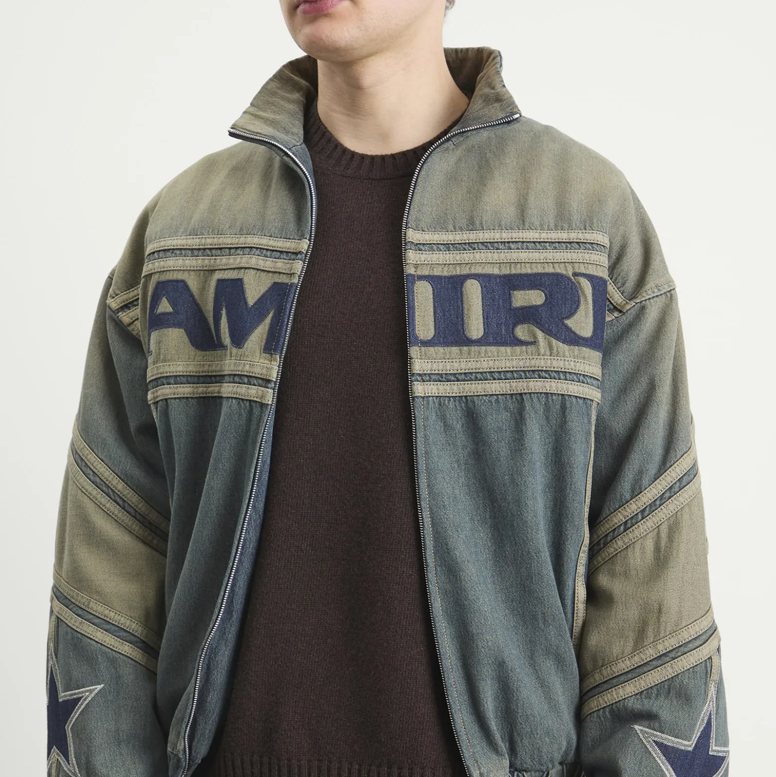 AMIRI Sport Denim Track Jacket