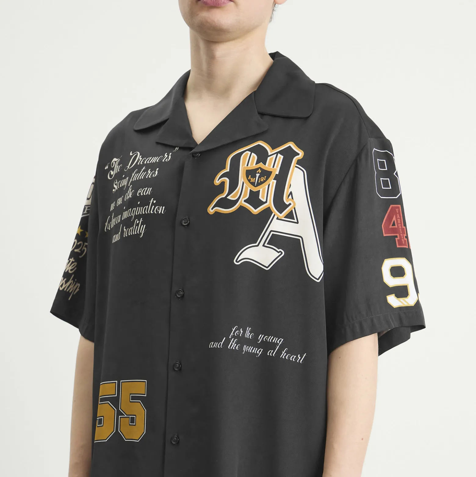 AMIRI Varsity Patch Camp Shirt