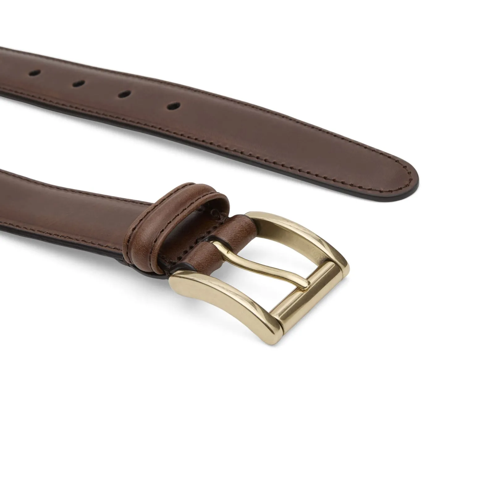 Andersons Narrow Stitch Trimmed Leather Belt