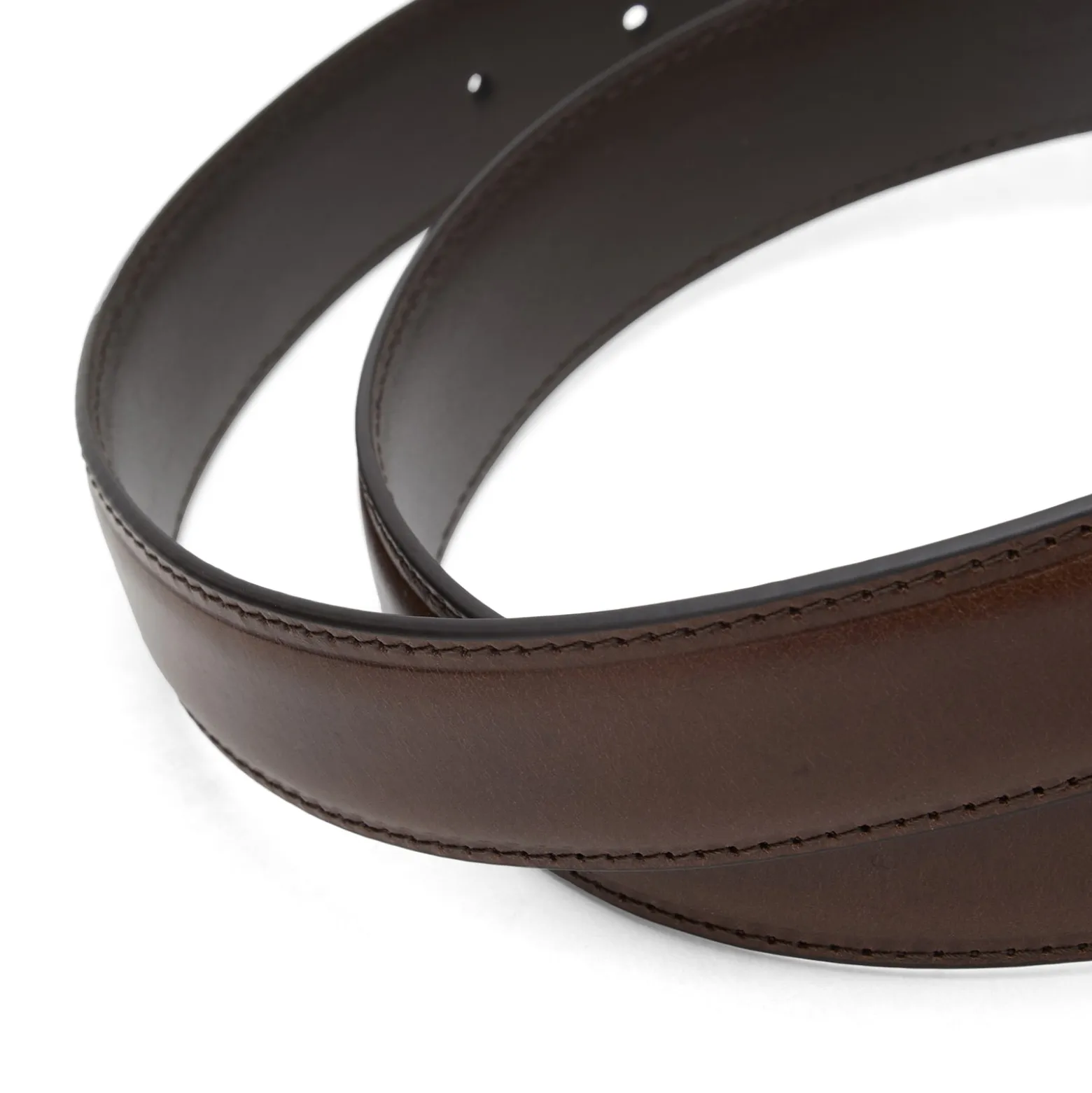 Andersons Narrow Stitch Trimmed Leather Belt