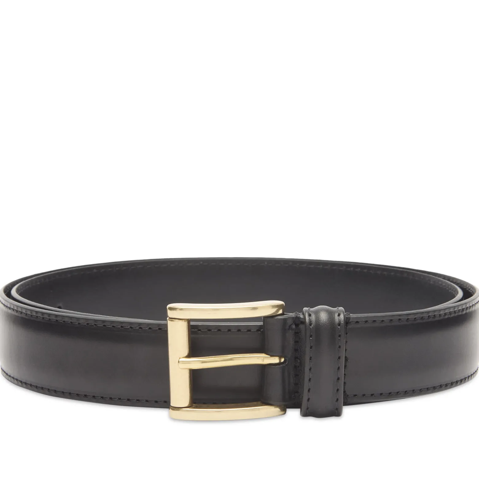 Andersons Narrow Stitch Trimmed Leather Belt
