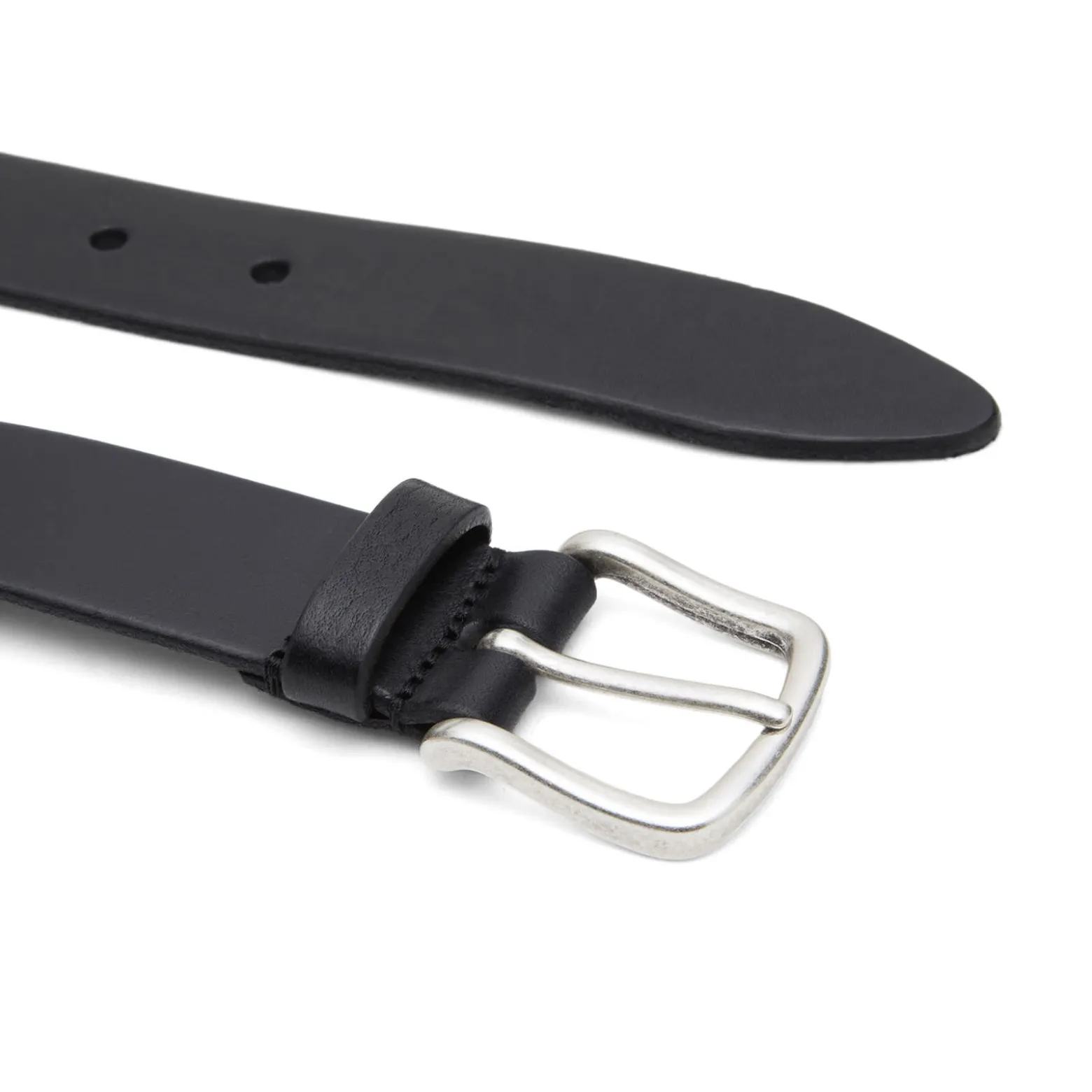 Andersons Narrow Stud Trimmed Leather Belt