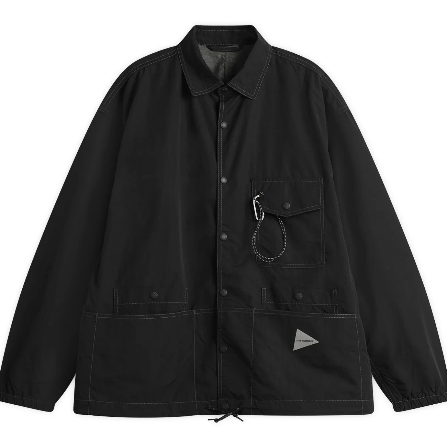 and wander Crinkled Nylon Shirt Jacket