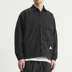 and wander Crinkled Nylon Shirt Jacket