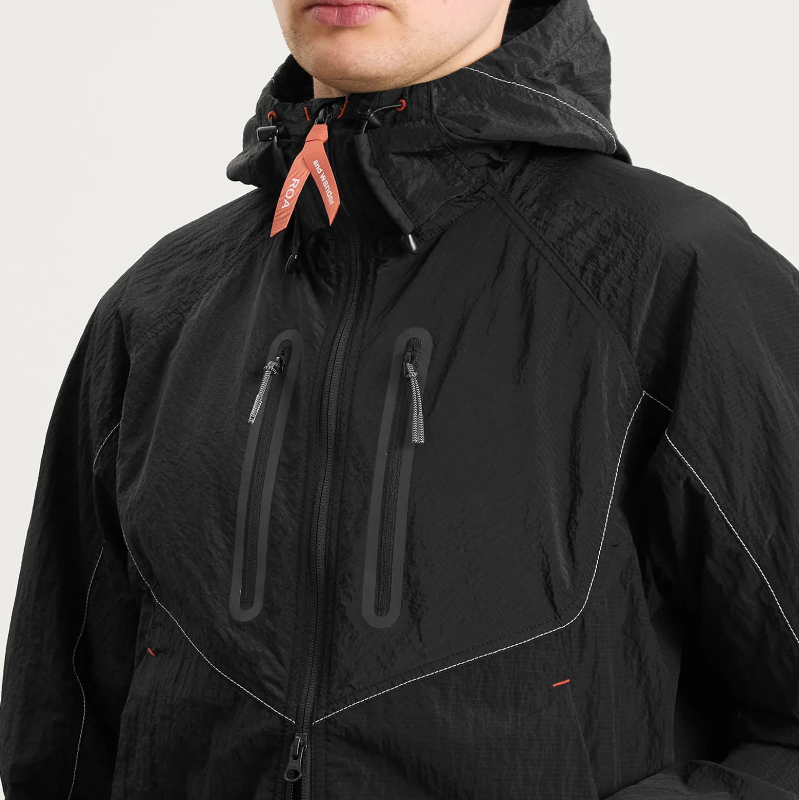 and wander x ROA Ripstop Wind Jacket