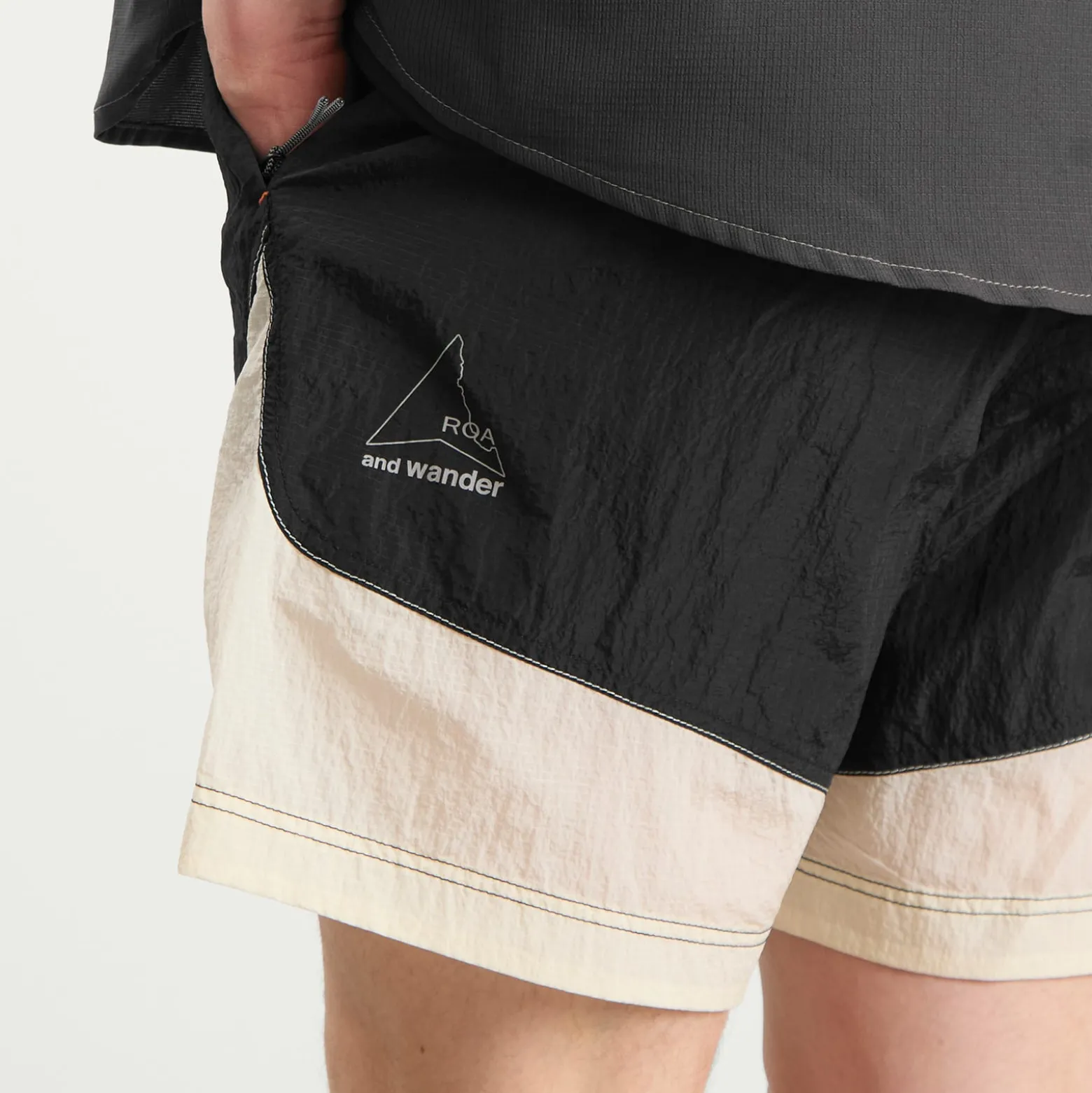 and wander x ROA Ripstop Wind Shorts