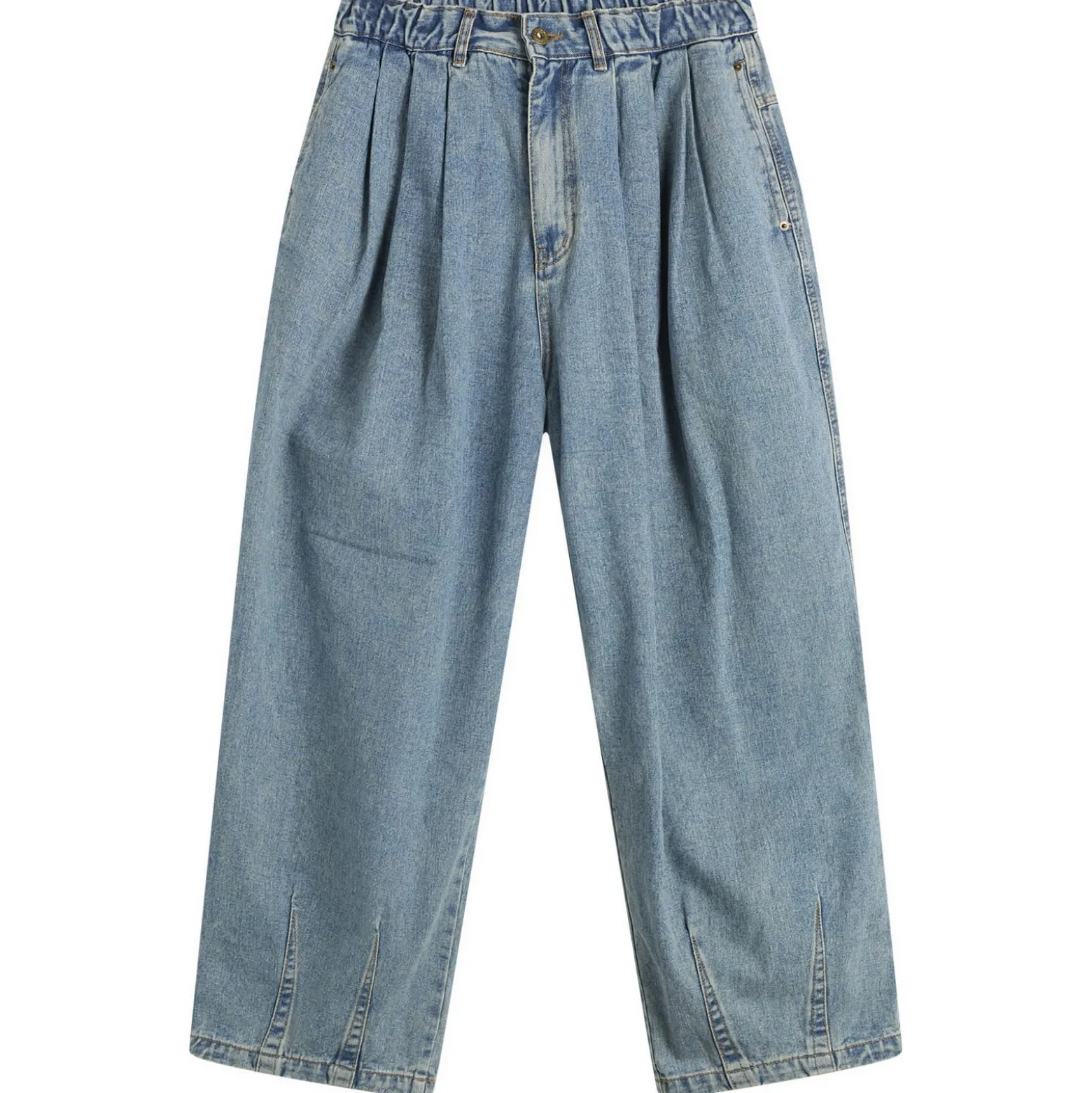 Anglan Stone Vintage Denim Balloon Pants