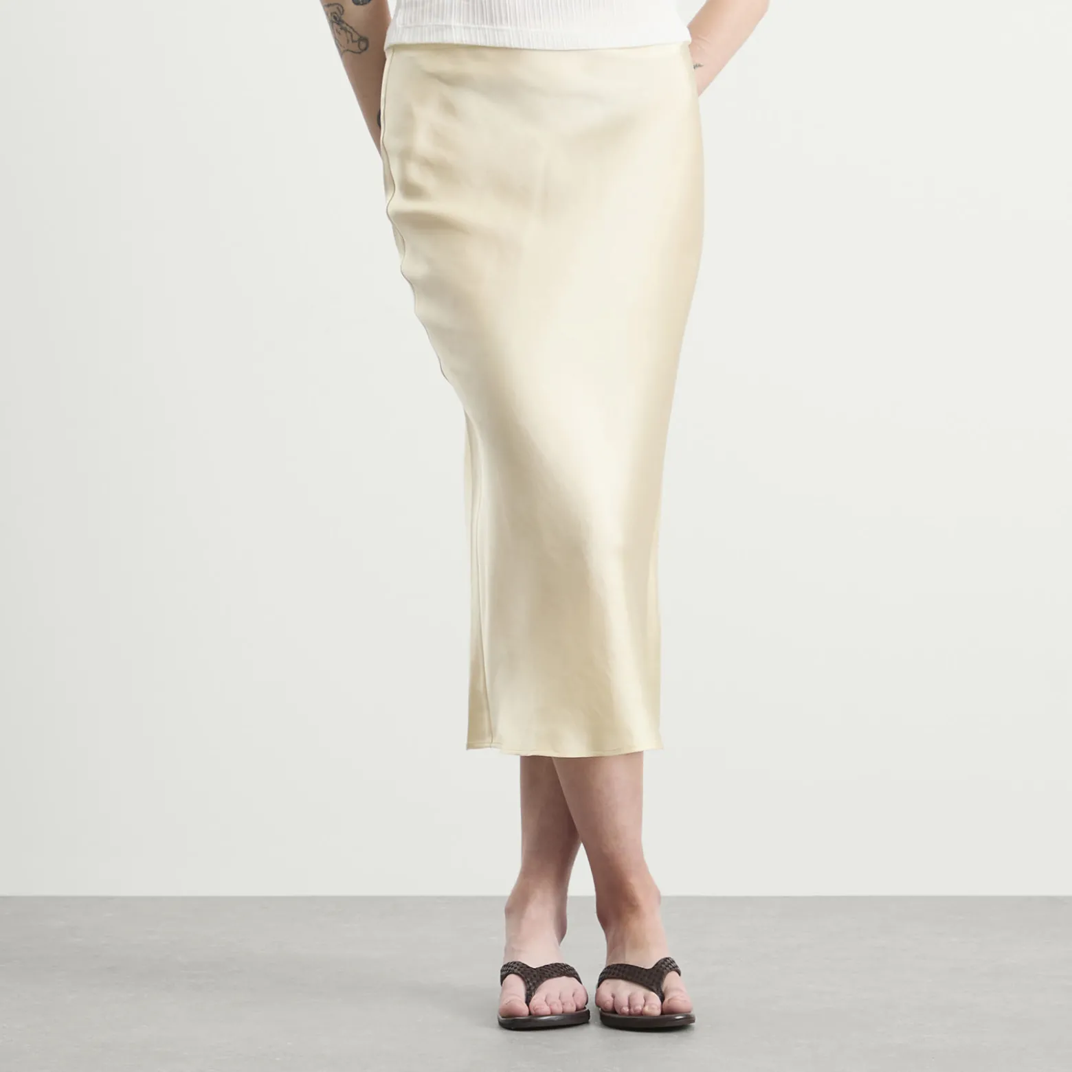 Anine Bing Bar Silk Skirt