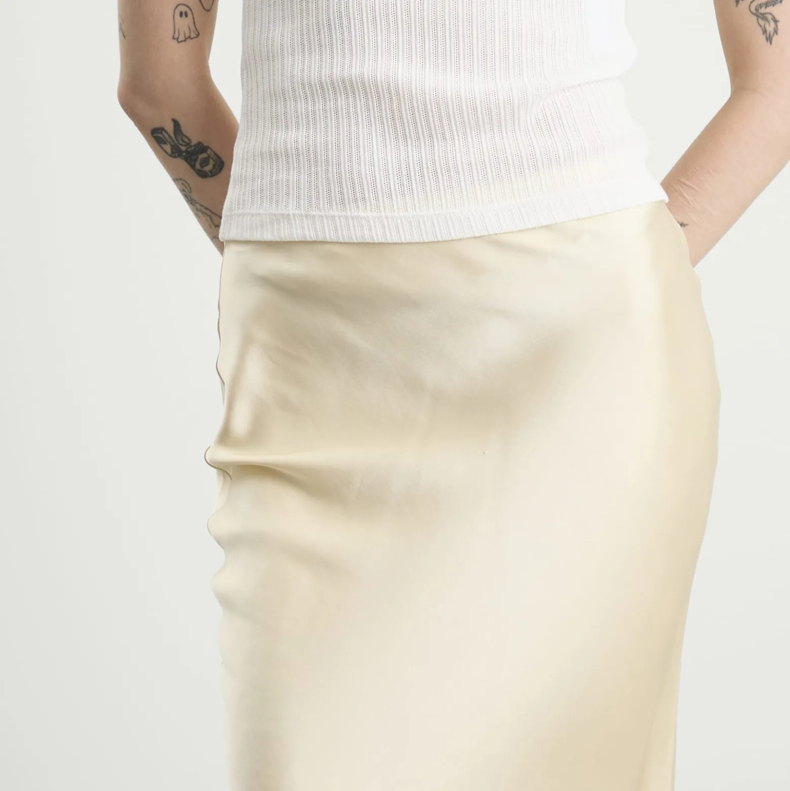 Anine Bing Bar Silk Skirt
