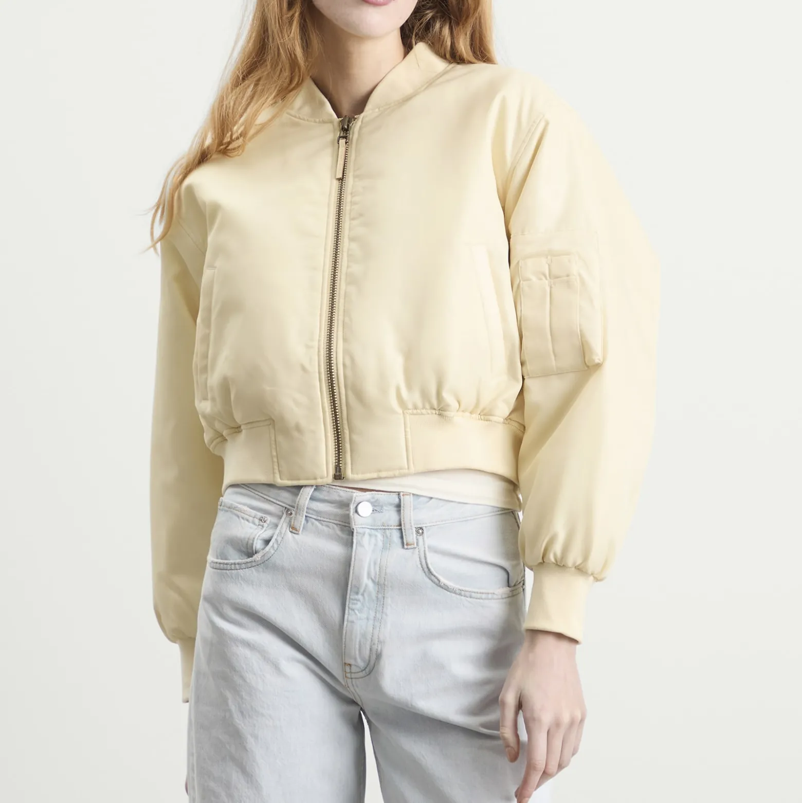 Anine Bing Cropped Leon Bomber
