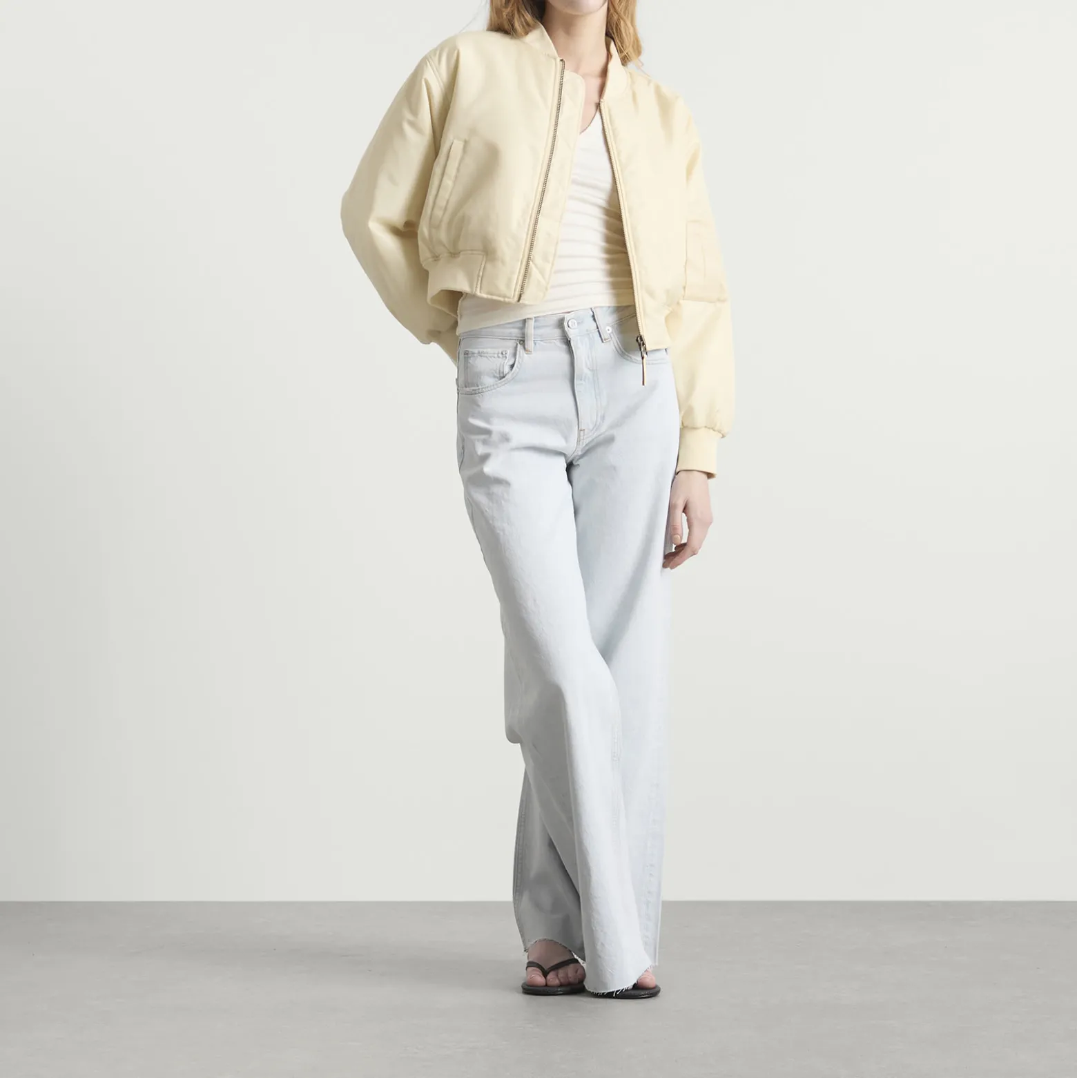 Anine Bing Cropped Leon Bomber