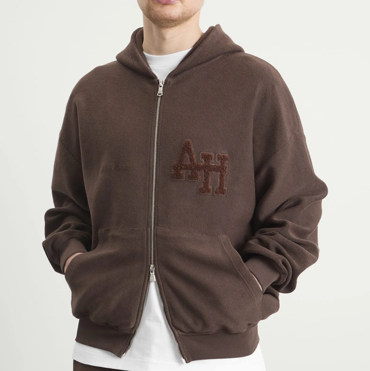 ANNIE HOOD Inside Out College Zip Hoodie