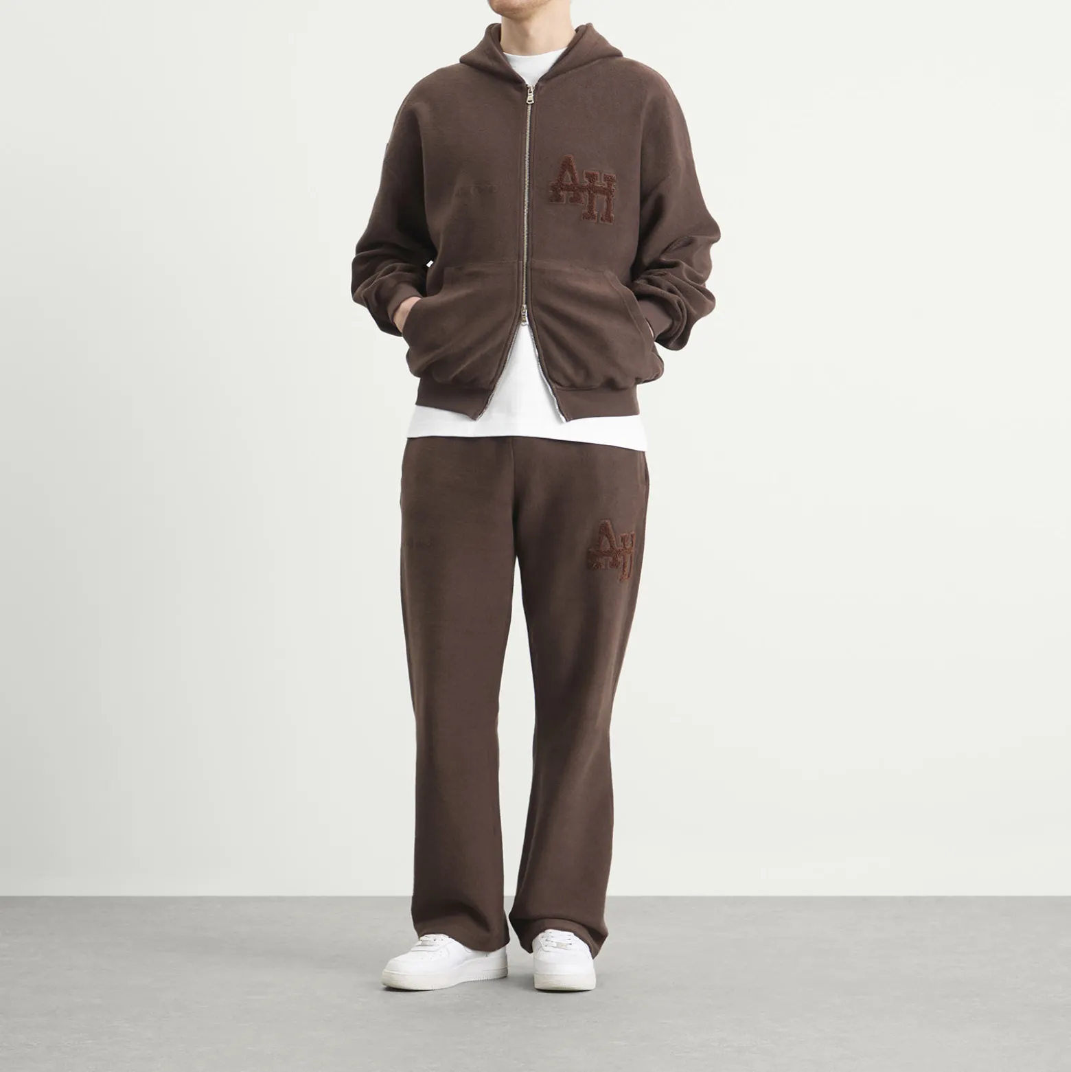 ANNIE HOOD Inside Out College Straight Joggers
