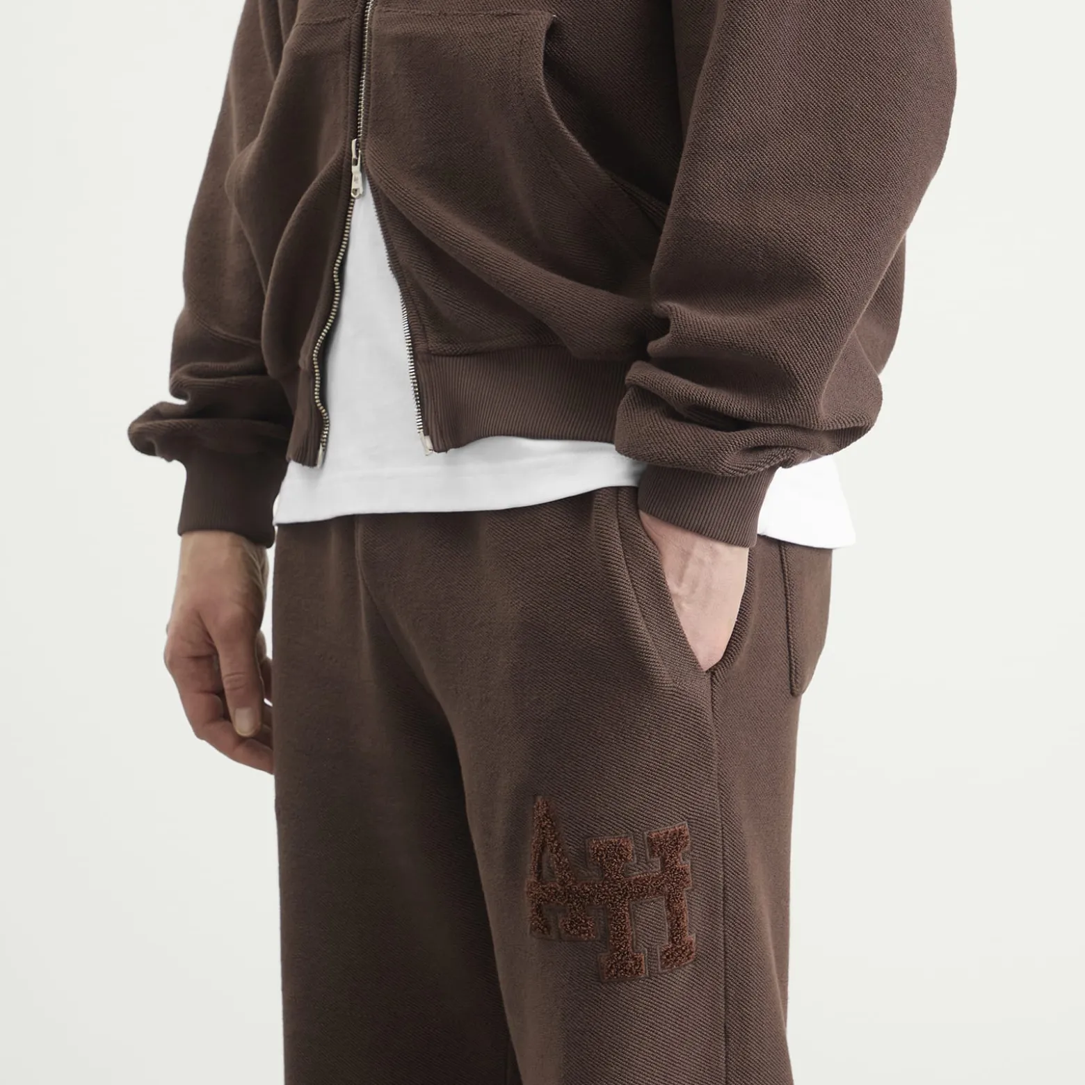 ANNIE HOOD Inside Out College Straight Joggers