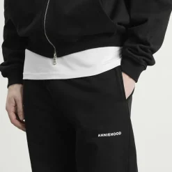 ANNIE HOOD Mini Logo Cuffed Joggers