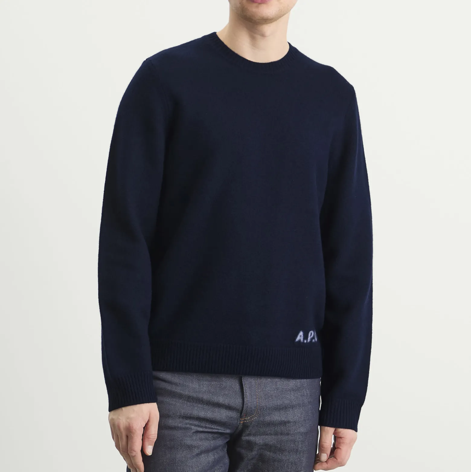 A.P.C. Edward Intarsia Knit Sweatshirt