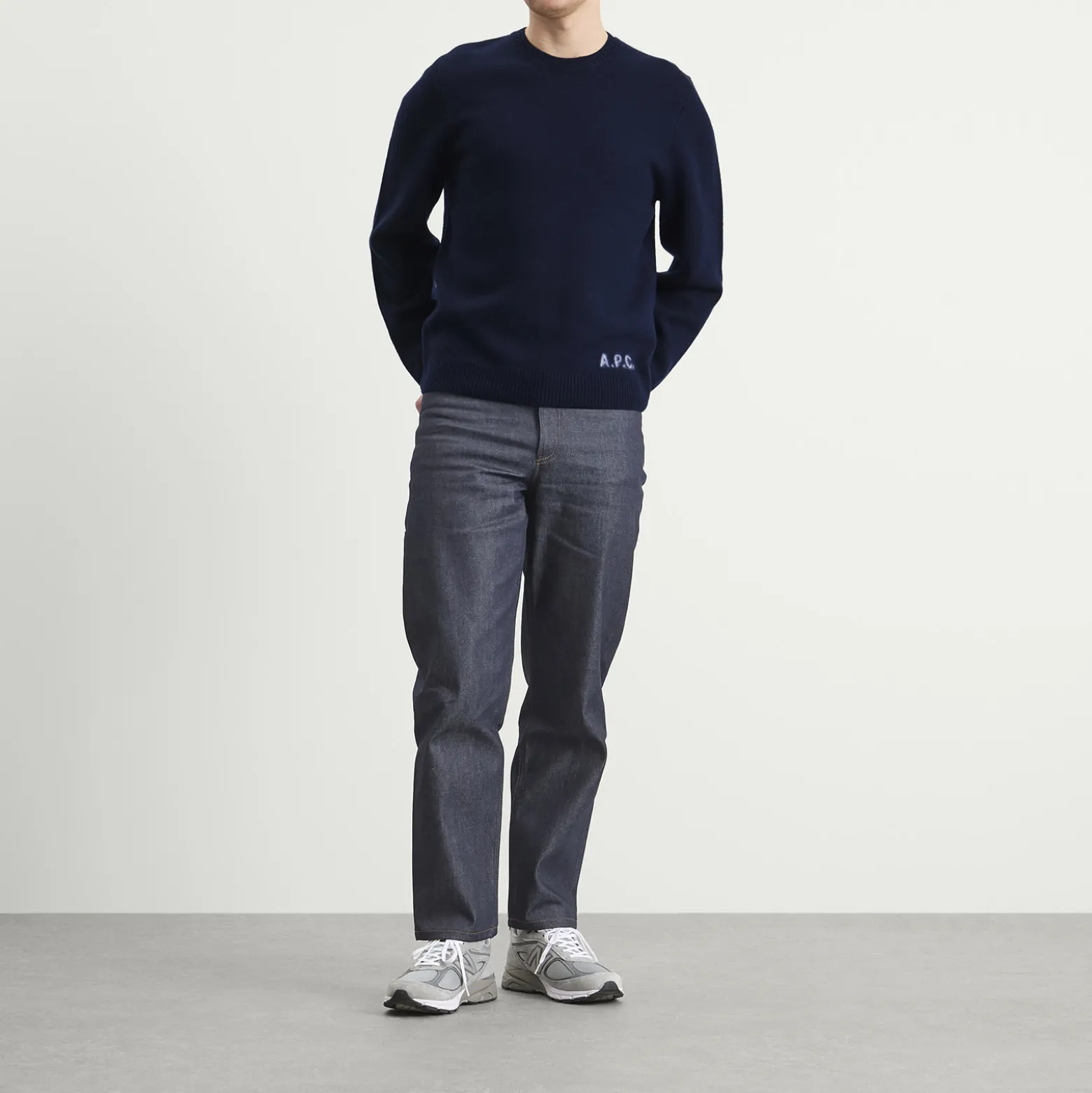 A.P.C. Edward Intarsia Knit Sweatshirt