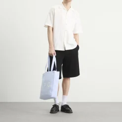 A.P.C. Striped Poplin Lou Tote Bag